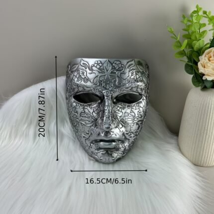 Handmade Resin Craft Mask for Halloween And Easter Cosplay Featuring The Design of Baldwin IV.