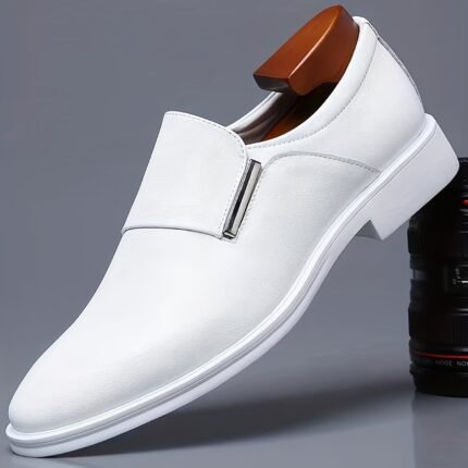 Mens Classic Slip-On Shoes - Wear-Resistant, Non-Slip, Casual, Breathable, Comfortable, Business Formal Shoes With Soft Insoles And Durable Outsoles