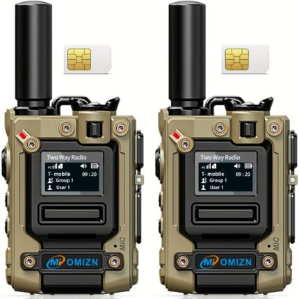 OMI-M8 4G LTE Walkie Talkie Push to Talk No Monthly Fees Nationwide US Coverage Long Range Anti-Drop Two-Way POC Radio Tactical Emergency Safety Commercial Truckers Taxi Drivers Construction Sites Concerts, Emergency Communication, Longrange Radio, Professionalgrade Radio, Portable Device, Highperformance Radio, Rugged Build, Wireless Communicator, Wireless Intercom, Taxi Operators, Truck Drivers, Walkie Talkie Long Range, Ham Radio, Cb Radio