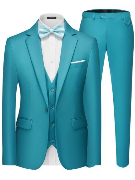 Men's 3pcs Slim Fit Tuxedo Suit Set - Solid Black/White/Gray/Navy/Charcoal - Luxury Wedding, Prom, Formal Events - Tailored Blazer, Vest & Pants - One-Button Closure, Collar, All-Season Tailored Fit - Elegant Evening Attire for Men, Suit For Men, Suits For Women Elegant Classy, Dress Pants For Women, Suits For Men, Mens Suit, Business Outfits For Women, Women Suit Set, Formal Pants For Women, Dress Pants  Formal Shoes For Men, Business Casual Outfits For Women,