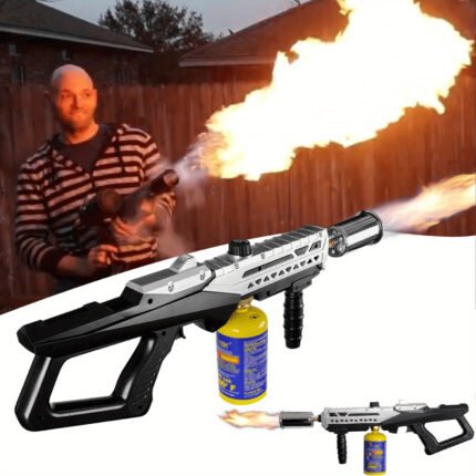 Propane Grill Torch Gun with Adjustable Flame (800, 000 BTU, 4000°F) - Ergonomic 24" Flamethrower for BBQ, Campfire, Welding, Soldering & Weed Control - Durable Plastic, No Electricity/ Battery Needed (Tank Not Included), Campfire Starter | RobustCon