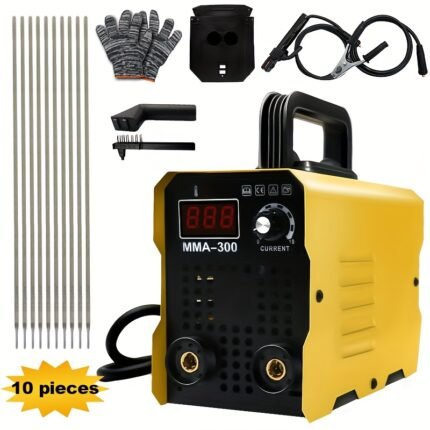 Home Mini Welder 110V, Small Fully Automatic With Overheat Protection, Electrodes, Digital Screen, Quick Connector And Hot Start - Mini MMA Arc Welder