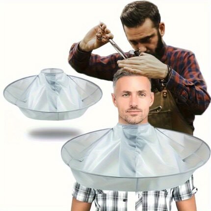 2pcs Professional Salon Hairdressing Cloak - Heavy-Duty Umbrella Design Haircutting Apron with Foldable Design, Salon & Home Use - Compatible with All Hairstyles - Ideal for Barbers, Stylists, Personal Grooming - Easy-Clean Hairdressing Cape, Hair Cutting Accessories, Stylish Hair Accessory, Durable Polyester, Barber Cape, Stylish Barber Gear, Highquality Fabric, Barber Cape, Barber Accessories
