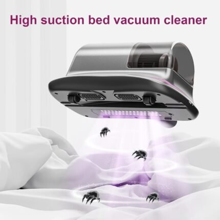 Cordless Bed Vacuum Cleaner-1300mAh Wireless Handheld UV Mattress Vacuum Cleaner, Lightweight Two Speeds Cleaner Machine for Bed, Sofas, Pillow
