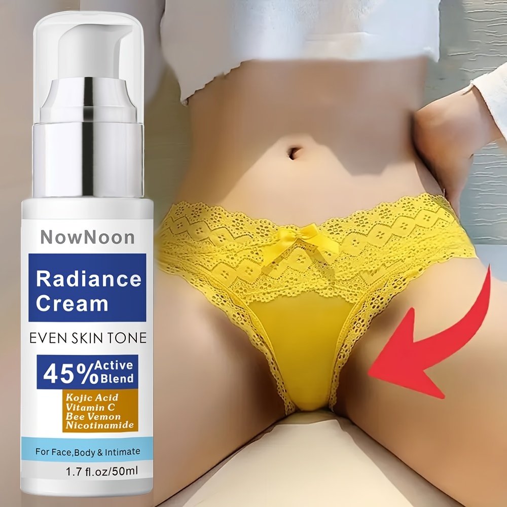 0dffd8fa-e84e-4f6a-a559-0d625a10a6e3.jpg Radiance Cream with Kojic Acid,Vitamin C,Bee Vemon and Nicotinamide,Even Light Beige for Face,Body and Intimate -1.7fl.oz - Image 1