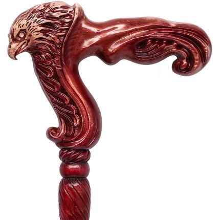 Animal Head Handle Wooden Cane, Ergonomic Wooden Walking Animal Cane, Comfortable to Hold All Day, Handmade Natural Solid Wood Cane, Suitable for Men And Women, Ultra-light Cane, Suitable for Middle-aged And Elderly People