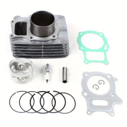 Fits for Honda Recon 250 2002-2016 Cylinder Piston Gasket Kit Top End 12100-HN6-000, Without Battery