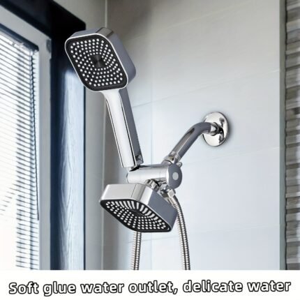 A Set Of ABS Material, High-flow Shower Head And Hose Kit, Two-in-one Handheld Shower Head Kit, Shower Head Kit, Long Hose, Three-way Diverter Shower Head, Shower Head, Shower Head, Shower Accessories
