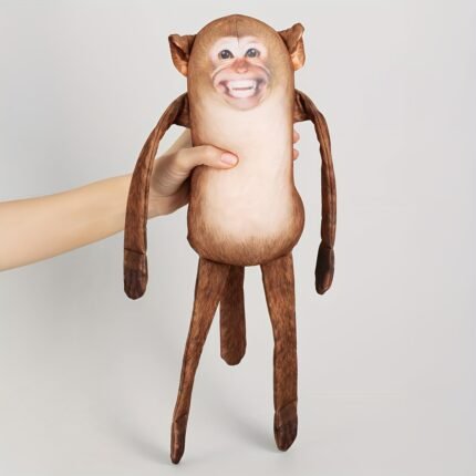 9, 8 Inch Funny Prank Monkey Plush Toy with Hanging Legs - Built-in Hidden Magnets for Fridge, Desk or Party Pranks - Realistic Brown Monkey Decorations - Perfect for Funny Day Gifts for Terrier Figure, Funny Monkey Gifts, Desk Prank, Playful Design, Soft Texture, Novelty Gift, Gift Shoppers, Humorous Decor, Durable Material, Office Workers