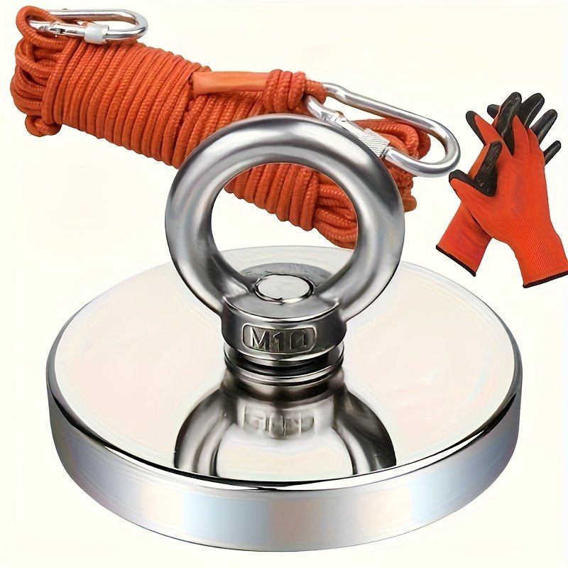 1603af46-600d-493b-9b6c-d6e3ba1f3467.jpg 1500 Pounds Pulling Force Magnet Fishing Set, High-quality River Recycling And Magnetic Fishing Magnets With Ropes, A Magnet Tool Suitable For Outdoor Use - Image 1