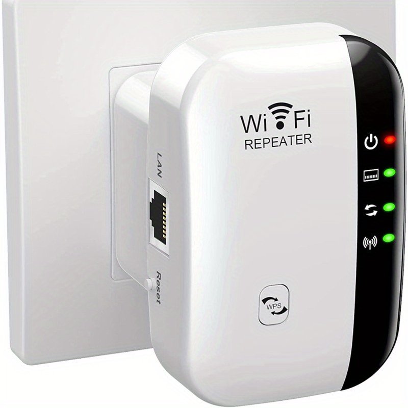 1710589443950-795123c1ea6945b18d1107a40933133b-goods.jpeg 1pc WiFi Extender Signal Booster Up To 2640sq.ft The Newest Generation, Wireless Internet Repeater, Long Range Amplifier With Ethernet Port, Access Point, 1-Tap Setup, Alexa Compatible N300 100g 287125988 - Image 1