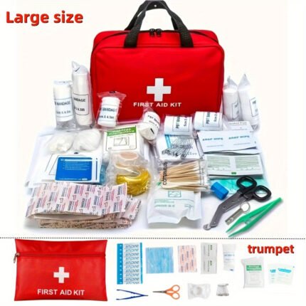 1set Outdoor First Aid Kit, First Aide Kit, Medical Kit, Portable First Aid Kits for Hunting, Hiking, Camping, Car, Home, Sport, Travel - Includes Multi-purpose Emergency Supplies And Accessories, Local Warehouse Direct