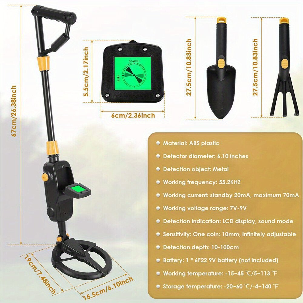 1717468780368-937d39a0ed104a849b6abfd57dad7abe-goods.jpeg Professional Metal Detector for Adults Search Coil with LCD Backlight Golden Detector Advanced DSP Chip High Accuracy System for Golden Hunting - Image 1