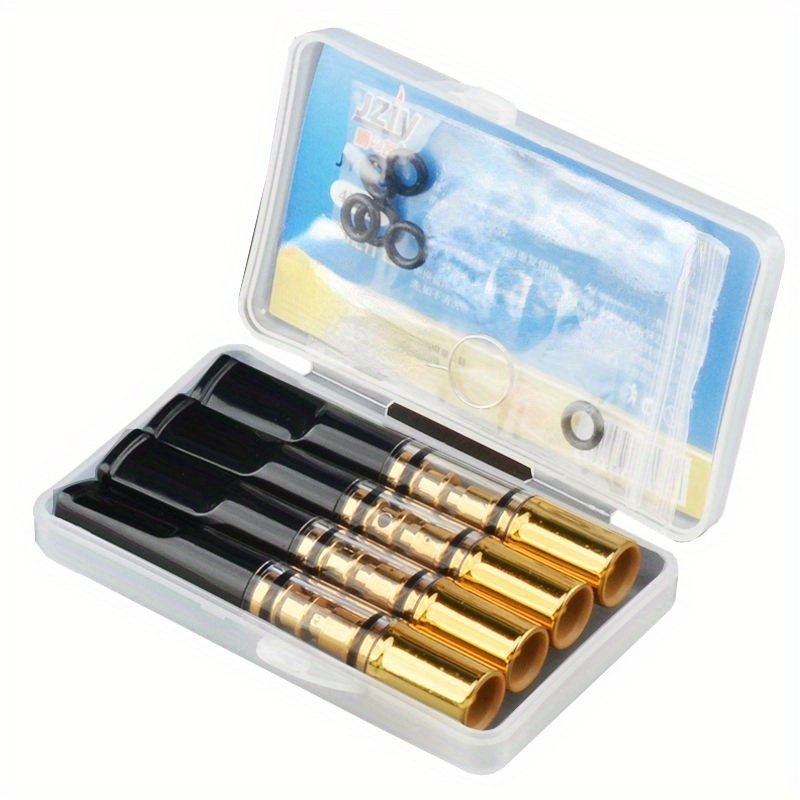 1718810694052-e0df5001aa2941048344d53bc6fdfd41-goods.jpeg 4pcs AIKEJI Premium Cigarette Holders - Triple Filter System for Thick/Medium/Thin Cigs, Detachable & Washable with Sealing Ring, Durable Plastic Design & Portable Case - Reusable Smoke Accessories for Men & Women, Sleek Glossy Finish | Alloy Head Filter - Image 1
