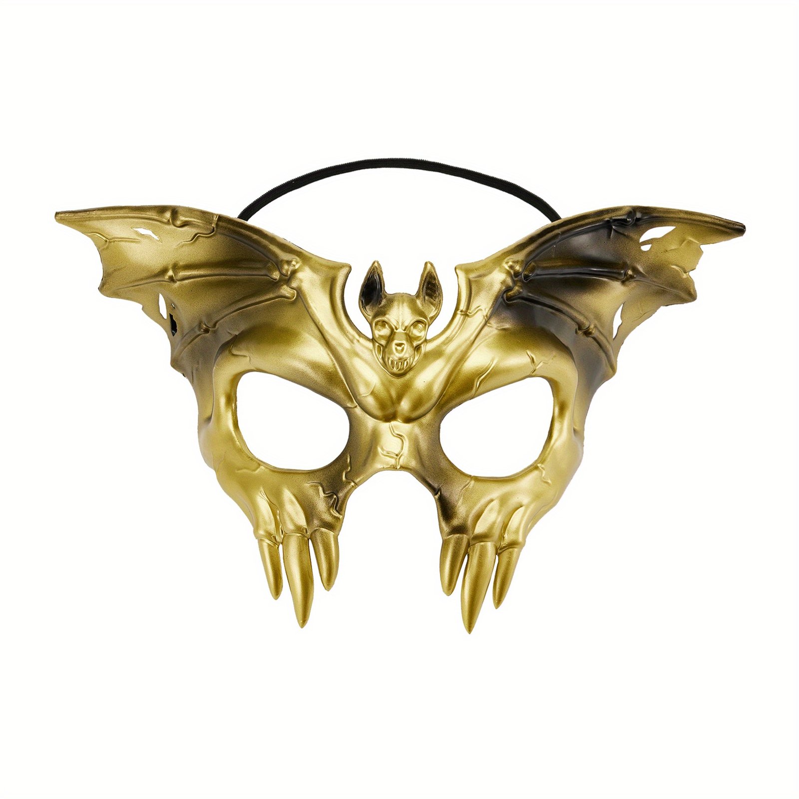 1720427057747-1f0b346d0490443687ee396109c18cec-goods.jpeg Halloween Bat Face Coverings Scary Half Face Bat Skull Face Coverings Party Props for Teens Adults - Image 1