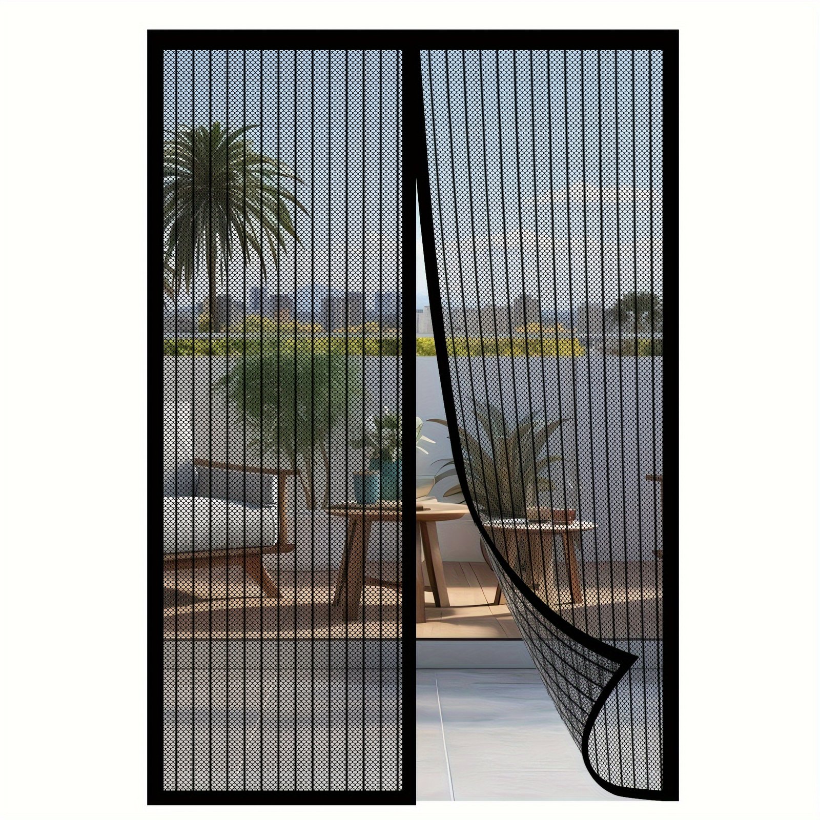 1720753767083-4fa5bd68849545deafd94785e0c8f931-goods-1.jpeg Heavy-Duty Magnetic Screen Door - Self-Sealing, Hands-Free Mesh for Insect Protection, Pet & Youngsters Friendly, Easy Installation with Magnetic Strips, Durable Nylon Material, Bohemian Style, Hand Wash Only, Insect Barrier Door | Mesh Partition Door | Durable Nylon Mesh - Image 1