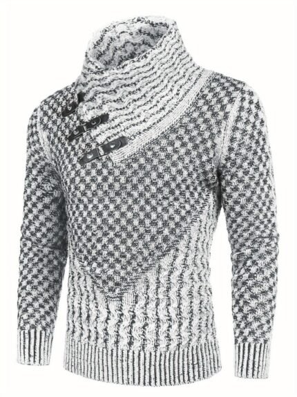 Men'S Novelty Turtleneck Pullover