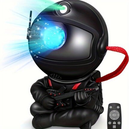 Galactic Starlight Projector Night Light with Remote Control, 4 Color-Changing Nebula Modes & USB Power - Art Deco Space-Themed Bedroom Decor, Party Ambiance, Gift Idea, Versatile Lighting, Moon And Stars Decor