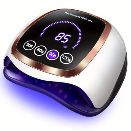 Professional LED Nail Dryer with Auto Sensor & 4 Timer Settings - UV Lamp for Gel Polish Curing, Fast-Drying (30-80 Seconds), Ergonomic Design, US Plug, Perfect for Home & Salon Use, Nail Polish Quick Dry