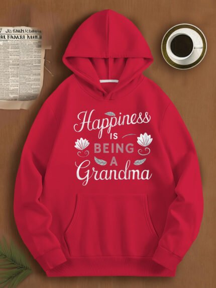 happiness grandma women's plus size hoodies