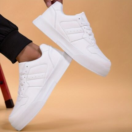 Men'S Casual Sports Shoes New Men'S Skateboard Shoes Large Size White Shoes Men'S Running Street Shoes