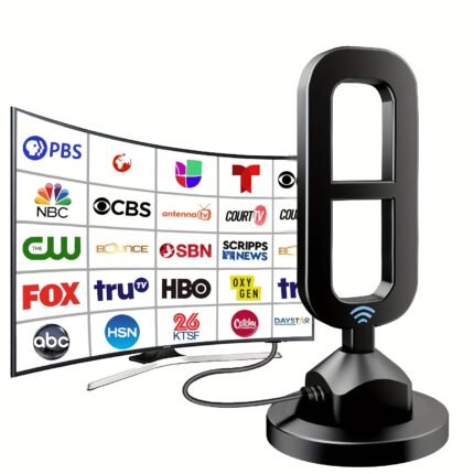 2025 TV Antenna for Local Channels Tv Antenna Outdoor Long Range Indoor/Outdoor Tv Antenna for Smart 16.4ft Cable HD Antenna Supports 4K 8K1080P