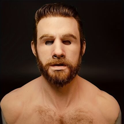 1pc Outdoor cycling handsome and unique young people's mask suitable for bar cool play role playing film and television shooting and multi-holiday street tour COS makeup head cover mask no need to connect to electricity use one size for adults