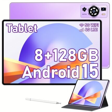 UXD A5 Android 15 Tablet 10.1" IPS, 8GB+128GB(expandable to 1TB), 4G LTE/ WiFi, Octa-Core, 6000mAh, with Keyboard, Mouse, Stylus, Case & More