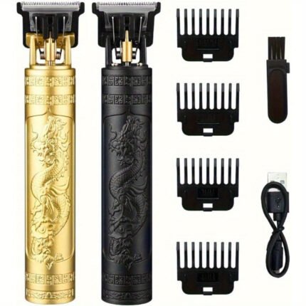 Men'S Hair Clippers And Beard Trimmers Professional Sets, Hair Clippers, Electric Hair Clippers Electric Hair Clippers Oil Sculpting Razor Hair Clippers, Practical And Portable Design, So That You Can Always Show a Good Image! (Golden)