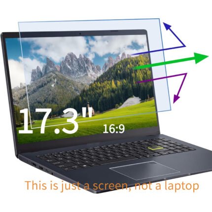 2pcs 17.3-Inch Anti-Blue Light Laptop Screen Protector, Suitable for HP/Lenovo/Asus/Acer Laptops with 16:9 Aspect Ratio, Anti-Glare and Scratch-Resistant Notebook Display Filter