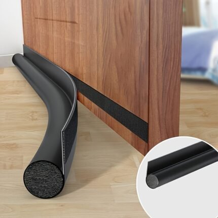 1pc Single-Sided Door Bottom Seal Strip Wear-Resistant Seam Tape Soundproof Windproof Dustproof Insect Magic Adhesive Sealing Strip