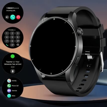 2025 Hot Round Model, 2.01 Large Screen, Smart Watch, with Wireless Call (answer/ Make/ Reject Calls) for Men And Women, with 100 Sports Modes, Sleep Monitor, with Game/ Weather/ Calculator/ Pedometer - for Android iPhone. A Must-have for Gifts!