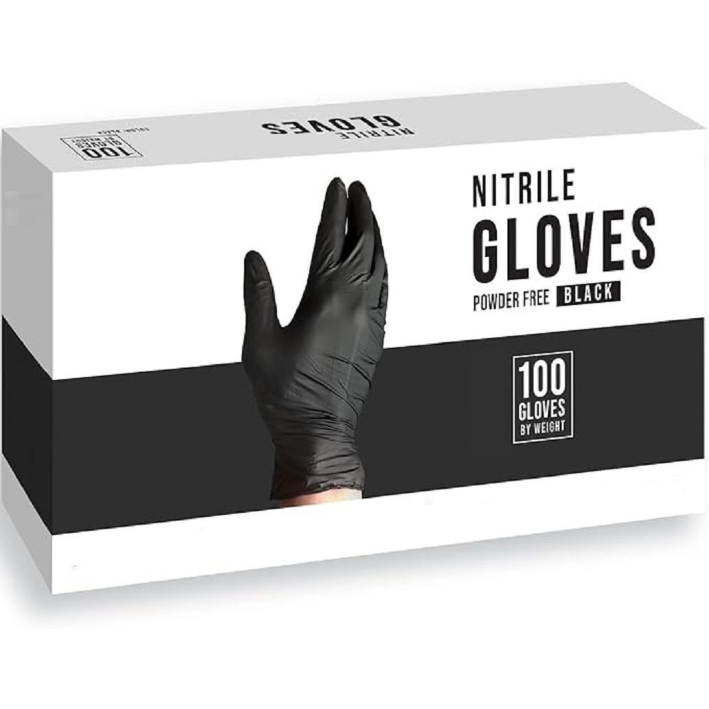 26e0fa4b-0841-4997-83ee-6467d6784dd8_1034x1034.jpeg.format.jpg 100pcs Disposable Nitrile Ultra-Durable Gloves, 5-mil, Black Gloves Disposable Latex Free, Powder Free Gloves Waterproof, Tear-Resistant, and Powder-Free for Kitchen Cleaning, Tattoo, Hair Dyeing, Pet Grooming, Beauty Salons, and Household Chores - Perfect for Outdoor Cleaning Supplies and Household Gadgets - Image 1