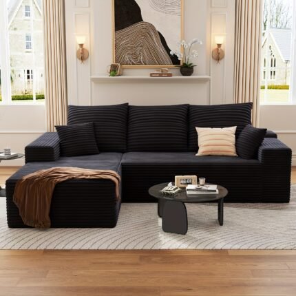 103" MODERN MODULAR L-SHAPE CLOUD SOFA SET for LIVING ROOM - Soft Cushions, Wood-free Construction, Easy to Assemble for Large Spaces - Suitable for Living Rooms And Apartments - Minimalist Style, Lightweight Furniture, Home, Living Room Couch, Sofa Sectional for Living Room, Foldable Sofa, Couch for Bedroom, Comfy Couch, Apartment Furniture, Bedroom Seating, Contemporary Design, Durable Upholstery, Breathable Fabric, Modular Seating, Sofa Bed Foldable For Living Room, Foldable Sofa