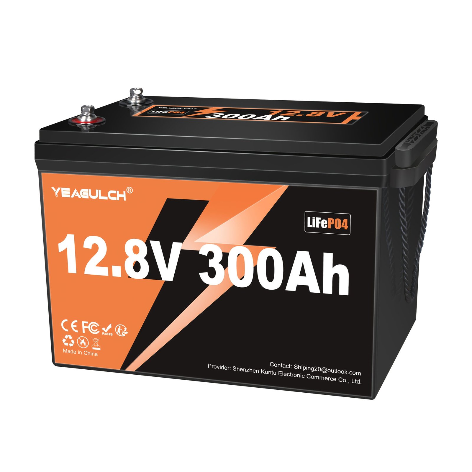 2daa0235-3962-410a-b163-c6c89930b16f.jpg 12V 300Ah Lifepo4 Li-Ion Battery With Built-in Bms Power Supply, Up To 15, 000 Cycles, 10 Years Of Service Life, Great For Rv, Marine, Solar, Boats, Trailer Motors And Off-grid Systems - Image 1