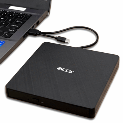 Acer External CD/DVD +/-RW Drive: USB 3.0 Type-C, High-Speed for Laptops & PCs Plug-and-Play Acer External DVD Player & Burner USB 3.0 Type-C +/-RW Compatible with Laptop PCs, Linux, And Windows 11/10/8/7
