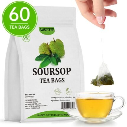 Premium Soursop Graviola Leaves Tea 3.17Oz(1.5g X 60bags) Herbal Tea Without Additives And Caffeine Perfect for Gifting.