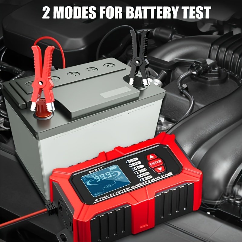 32d71e60-98ce-44eb-8751-aaa35aa02d88.jpg 12V 6A Smart Fast Charger with Dual Pulse Repair & LCD Screen - Auto-Temperature Compensation for AGM/GEL Batteries, Overcharge/Fireproof Protection, Universal for Cars/Trucks/Boats/ATV/Lawn Mowers - Image 1
