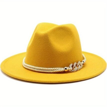 Women'S Fashion Fedora Hat, 100% Polyester, Lightweight, Woven Craftsmanship, Toggle Closure, Birthday Occasion, No Feathers, Inelastic Fit, High-Quality Jazz Cap