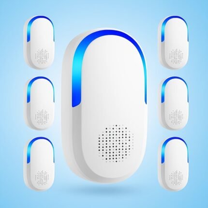 2025 Upgraded Ultrasonic Pest Repeller - 6 Pack Plug - In Quiet And Insect Repellent For Mice, Roaches, Mosquitoes, Spiders - Full Home Coverage