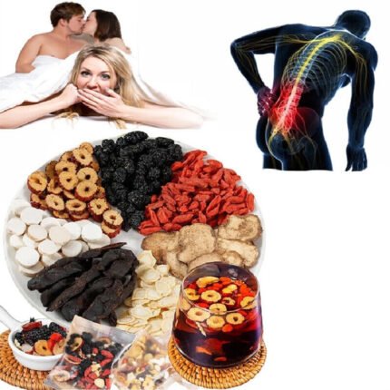 60bags ginseng mulberry black wolfberry tea, ginseng red dates wolfberry mulberry tea,kidney nourishment for men, men's health tea,valentine's day, father's day gifts