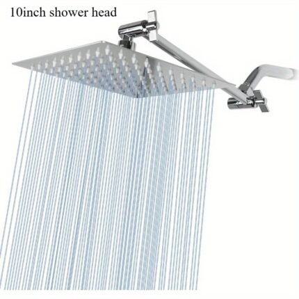 SANKECAO 11" Adjustable Stainless Steel Rain Shower Head with High Pressure, Large Square Design for Full Body Coverage, No Electricity Needed, Wall-Mounted Bathroom Upgrade for Modern Bathrooms, Shower Head for Bathrooms, Durable Painted Finish