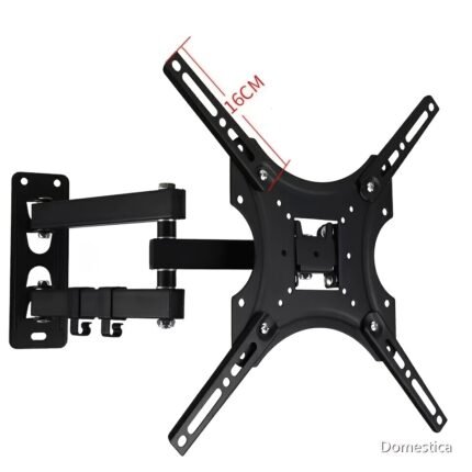Full Motion TV Wall Mount Bracket Swivel Tilt for 26 32 36 37 40 42 46 49 50 55"