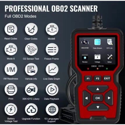 V519 OBD2 Scanner – Professional Car Diagnostic Tool