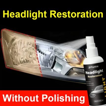 3.38oz Car Headlight Restoration Fluid, No Need for Polishing And Grinding, Quickly Renovate Car Headlights, Car Headlight Maintenance, Restoration And Care Set, Equipment for Quickly Repairing Car Headlights