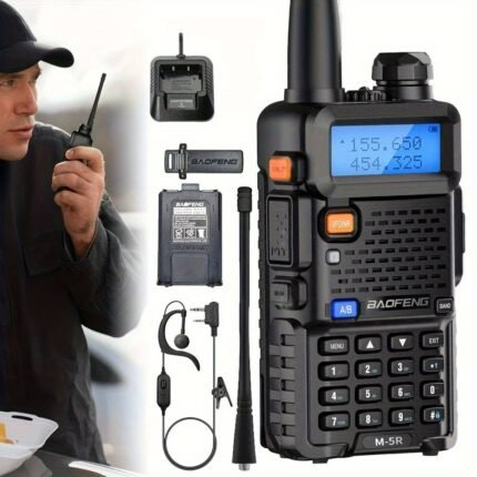 BAOFENG UV-5R Radio, Multi-Band Ham Radio Handheld - Walkie Talkie Long Range with Upgraded Technology, Portable Two Way Radio for Adults, Camping, Hiking, Trip, Frequency Copy, AirBand, Chirp Compatible, UV-5R Upgraded Version, Walkie Talkie, Gift, Emergency Communication, Outdoor Communication, Compact Design, Sturdy Build, Reliable Performance, Outdoor Enthusiasts