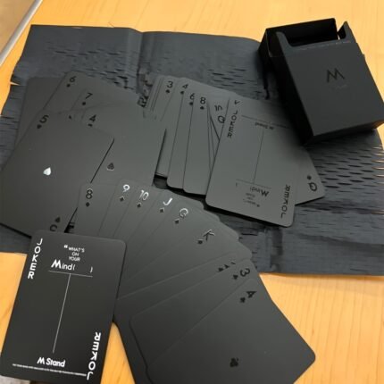 Limited Edition Elegant Black Playing Cards - Heavy-Duty Cardboard Deck, Matte Finish - Perfect for Poker, Magic Tricks, Parties, Halloween, Christmas Gifts - Ideal for Adults & Gamers, Card Games for Family, Party Accessories, Sleek Card Design, Durable Paperboard