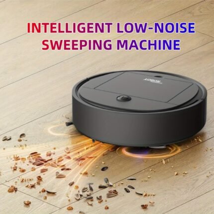 Robot Vacuum Cleaner, Vacuum and Mop Combo, USB Rechargeable, Strong Suction, 60-Minute Runtime, Slim Low-Noise Design, Suitable for Pet Hair, Hard Floors, and Daily Cleaning | Robot Vacuum | USB Rechargeable | Floor Sweeper | Carpet Cleaner