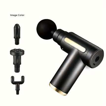 Home Portable USB Charging 7-speed Full Body Massager, Adjustable Multifunctional Fascia Gun, Fascia Electric Massager, Deep Tissue Impact Electric Muscle Massager, 4 Replaceable Massage Heads, Portable Handheld Super Silent Brushless Motor