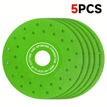 5/3pcs 4.5 Inch Porous Diamond Sanding Blades - Welded Diamond Dual-Purpose & Grinding Wheels for Tile, Marble,, Rock Slab - Lightweight Sharp Durable Design for Edge Grinding &, Accessories